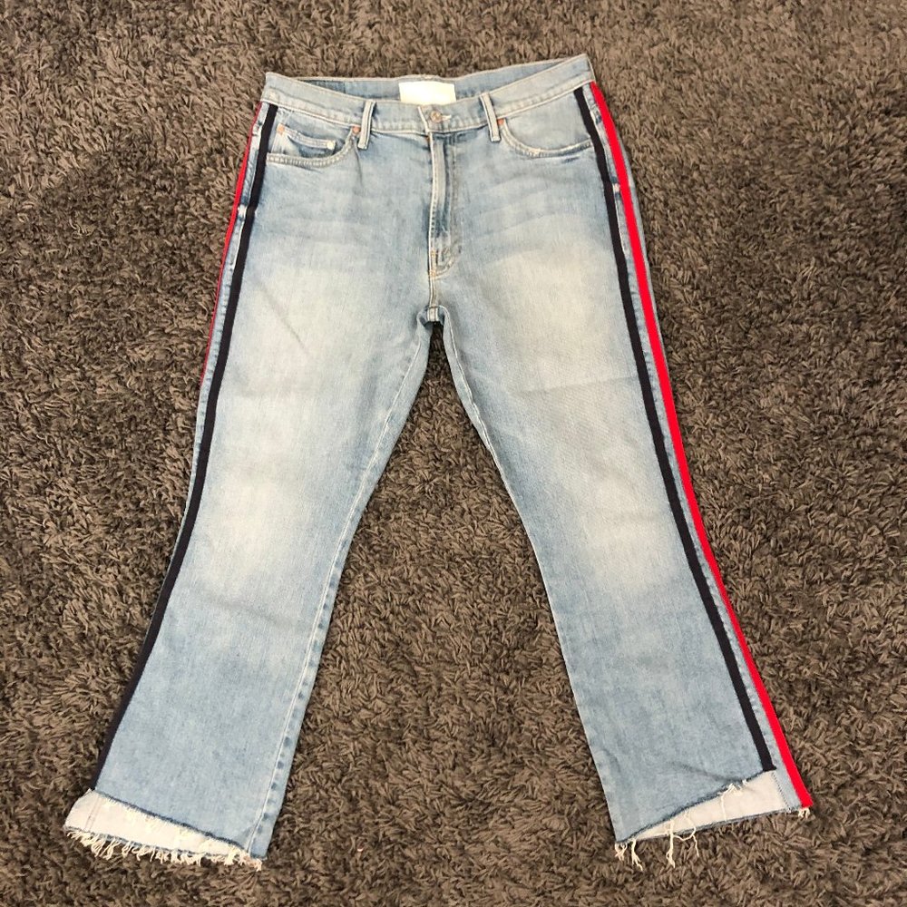 MOTHER jeans with stripes